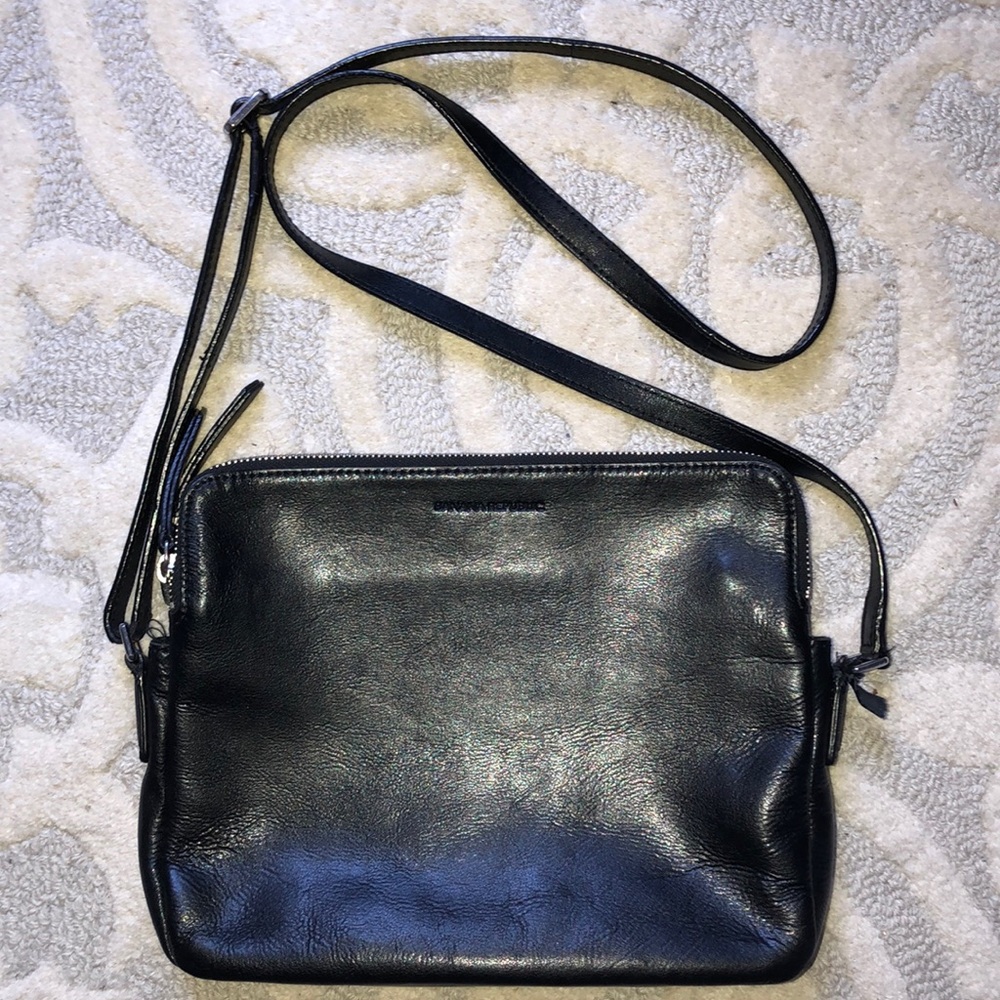 BANANA REPUBLIC Black Leather Crossbody bag